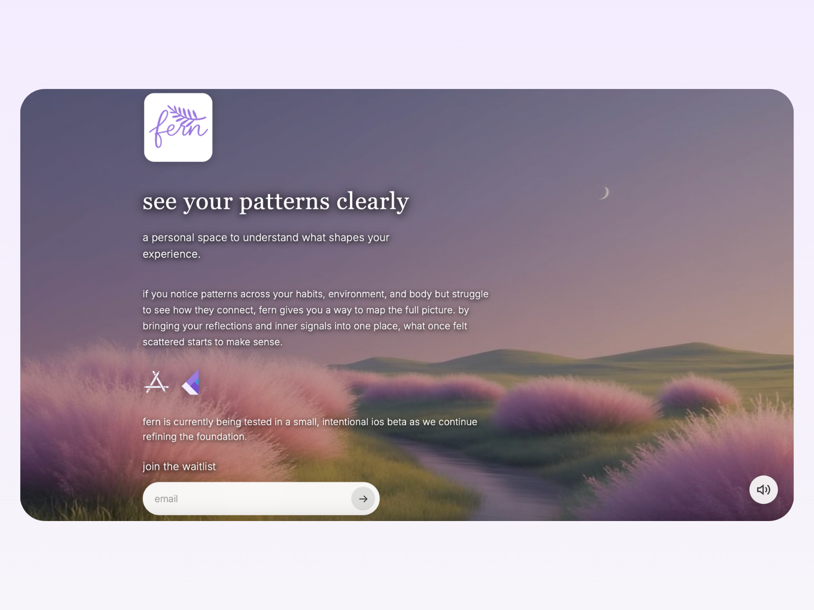 Fern Landing Page