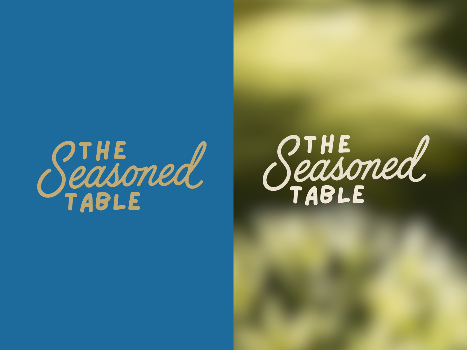 The Seasoned Table logo system
