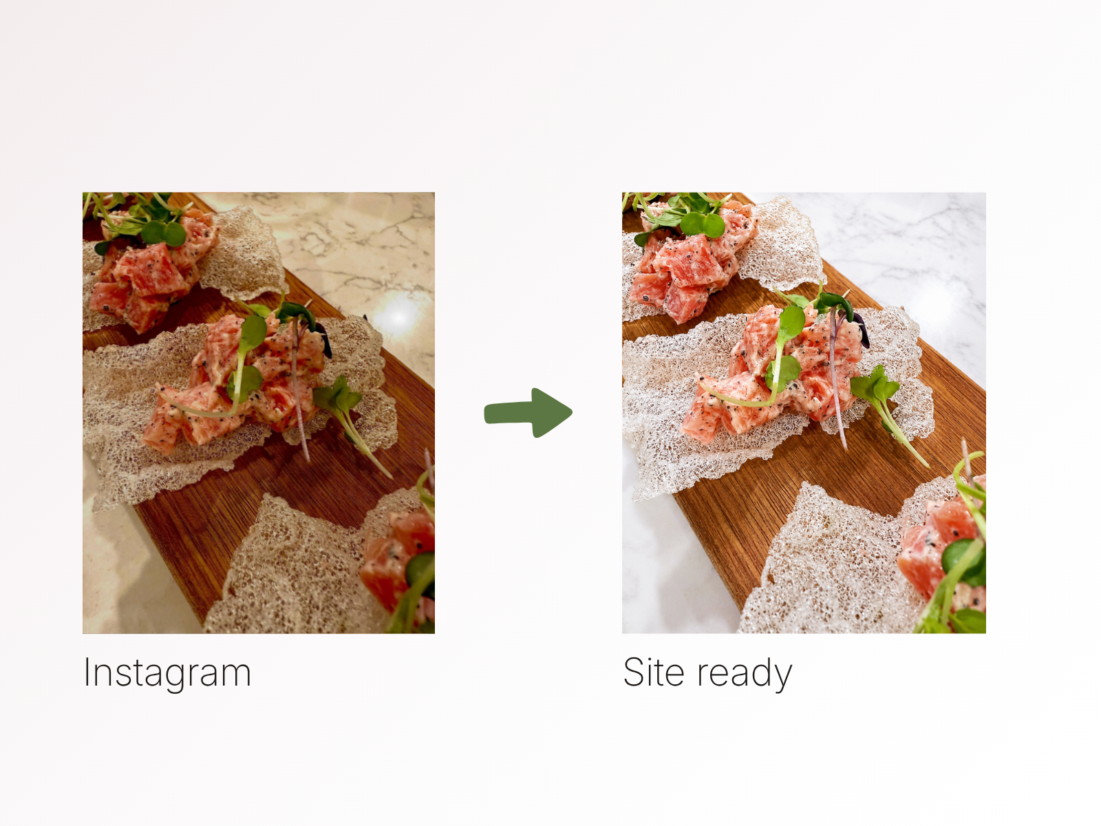 Before and after image transformation example two